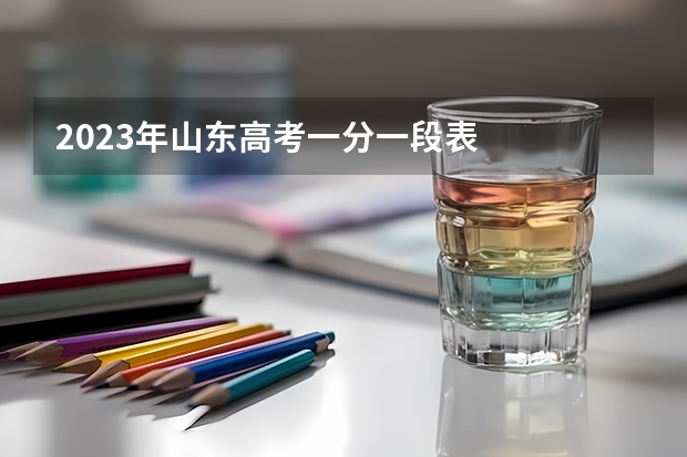 2023年山东高考一分一段表