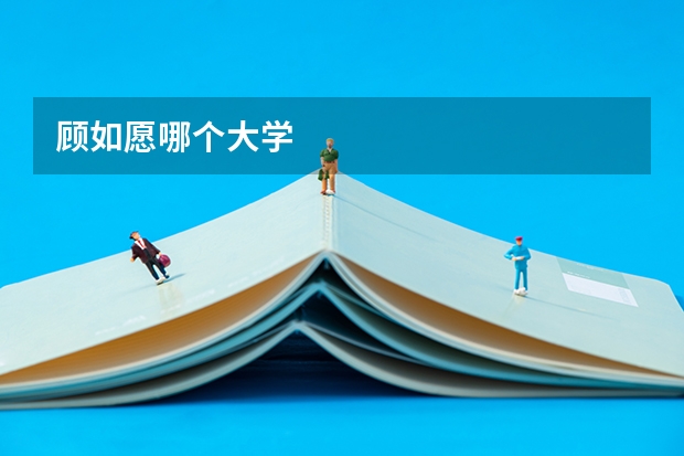 顾如愿哪个大学