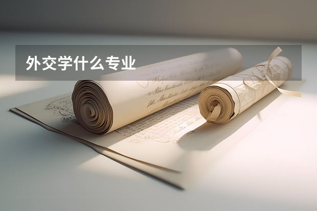 外交学什么专业