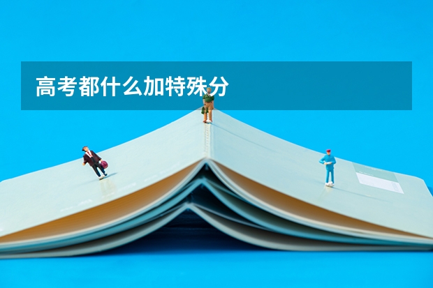 高考都什么加特殊分