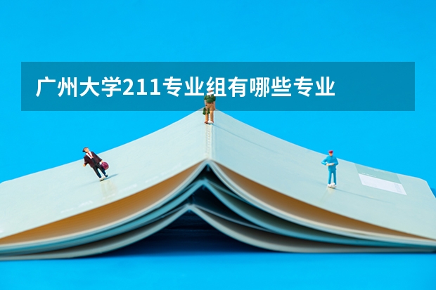 广州大学211专业组有哪些专业