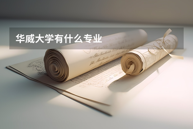 华威大学有什么专业