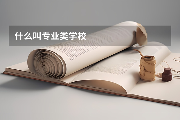 什么叫专业类学校