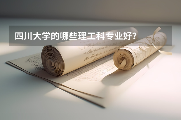四川大学的哪些理工科专业好?