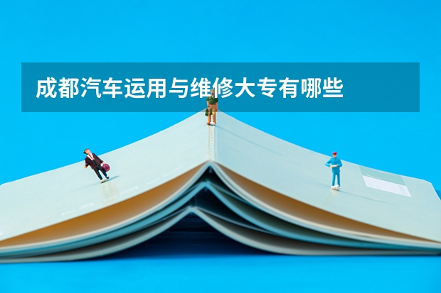 成都汽车运用与维修大专有哪些